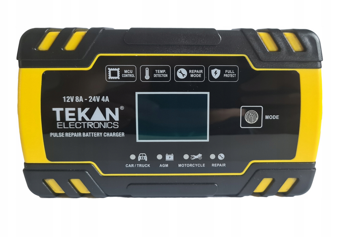 MOCNY PROSTOWNIK AUTOMATYCZNY LCD 12V 8A - 24V 4A