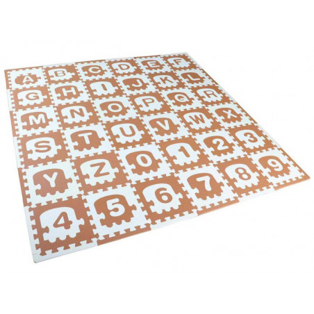 MATA PIANOWA PUZZLE CYFERKI/LITERKI POCIĄG