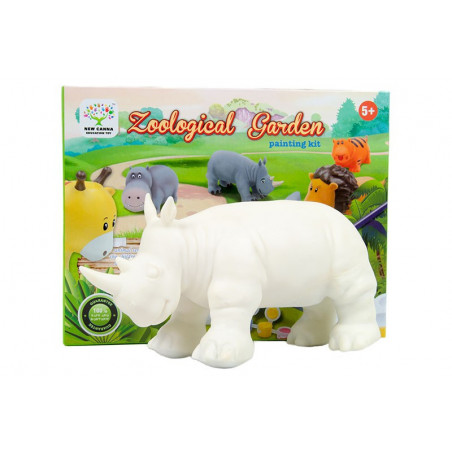 Figurki zwierząt do malowania nosorożec
