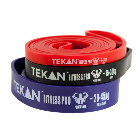 GUMY OPOROWE DO ĆWICZEŃ TEKAN POWER BAND 4szt