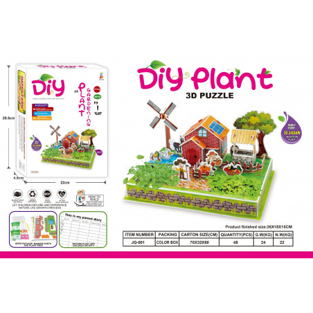 MŁYN DIY Z ROŚLINAMI