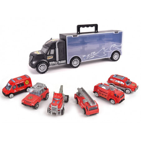 ZESTAW DUŻA CIĘŻARÓWKA Z RESORAKAMI