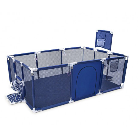KOJEC DLA DZIECI SUCHY BASEN PROSTOKĄT KOSZ BRAMKI 230x129cm Granatowy