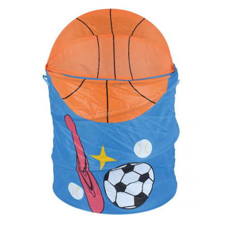 MATERIAŁOWY KOSZ NA ZABAWKI W KSZTAŁCIE PIŁKI