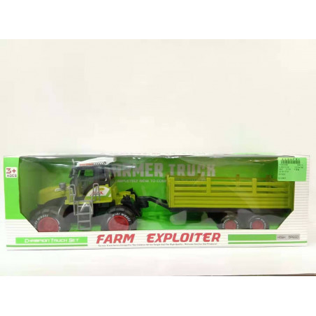 TRAKTOR Z PRZYCZEPĄ Z NAPĘDEM FRYKCYJNYM