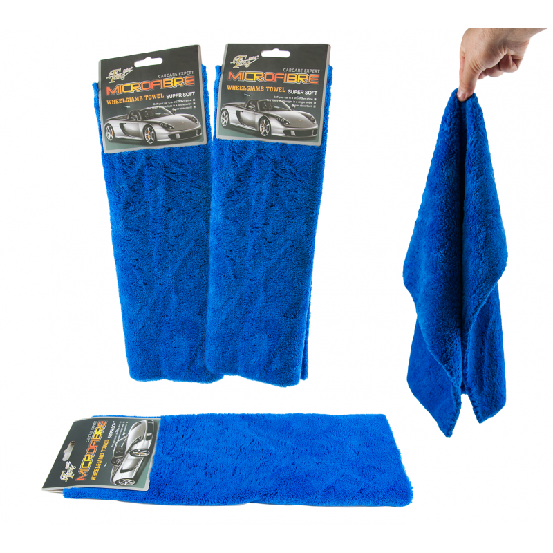 ręcznik z mikrofibry duży 40x40cm niebieski