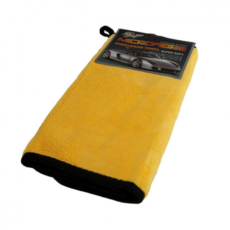RĘCZNIK SAMOCHODOWY ŚCIERKA MIKROFIBRA 30x60 ŻÓŁTO SZARY