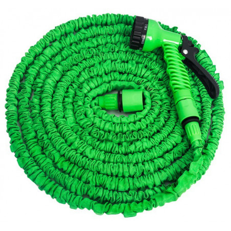 WĄŻ OGRODOWY Z PISTOLETEM ROZCIĄGLIWY 45m + ZRASZACZ PL : Kolor - Blue