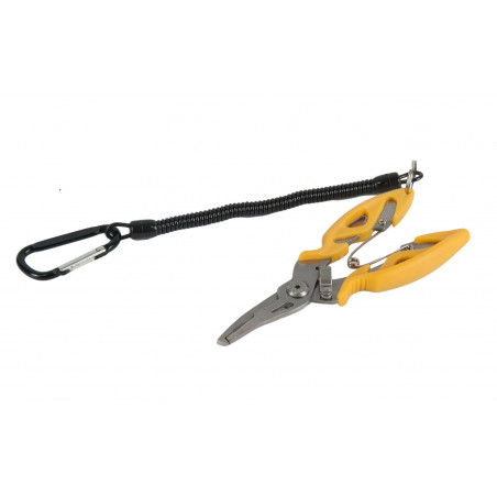 SZCZYPCE KLESZCZE WĘDKARSKIE UNIWERSALNE WYGIĘTE ŻÓŁTY