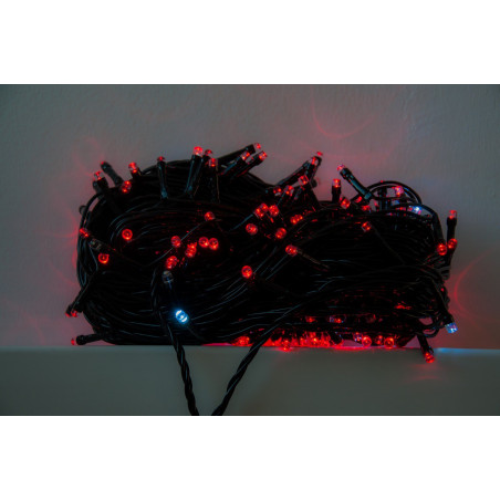 LAMPKI CHOINKOWE WODOODPORNE 200szt CZERWONE