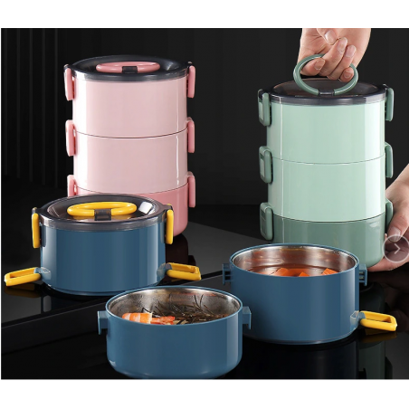 OJEMNIKI OBIADOWE LUNCH BOX OBIADOWY ZESTAW ZIELONY