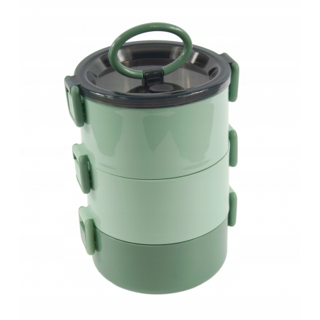 OJEMNIKI OBIADOWE LUNCH BOX OBIADOWY ZESTAW ZIELONY