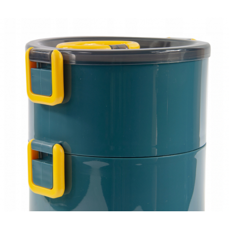 POJEMNIKI OBIADOWE LUNCH BOX OBIADOWY ZESTAW NIEBIESKI