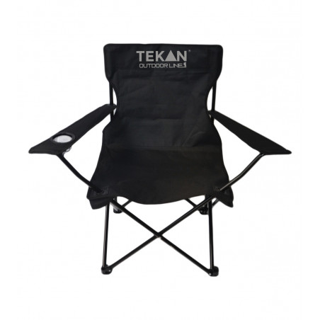 KRZESŁO TURYSTYCZNE TEKAN SKŁADANE 3 KOLORY : Kolor - Black