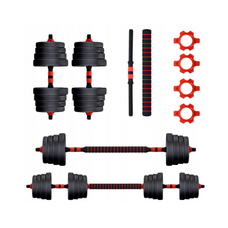 HANTLE 40kg 2x 20kg SZTANGA GRYF ŁĄCZONY HANTELKI