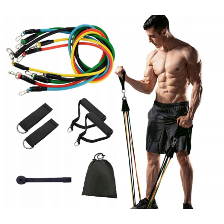 GUMY OPOROWE 5x DO ĆWICZEŃ TRENINGOWE EKSPANDER TEKAN