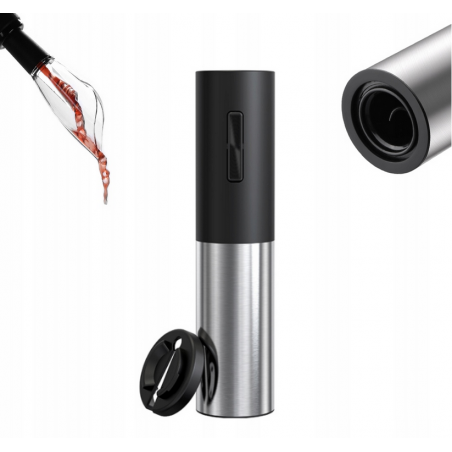 ELEKTRYCZNY KORKOCIĄG OTWIERACZ DO WINA + DOZOWNIK