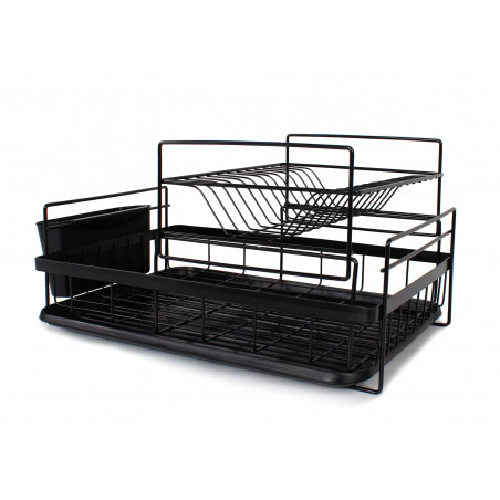 SUSZARKA DO NACZYŃ OCIEKACZ Z TACKĄ DWUPOZIOMOWA