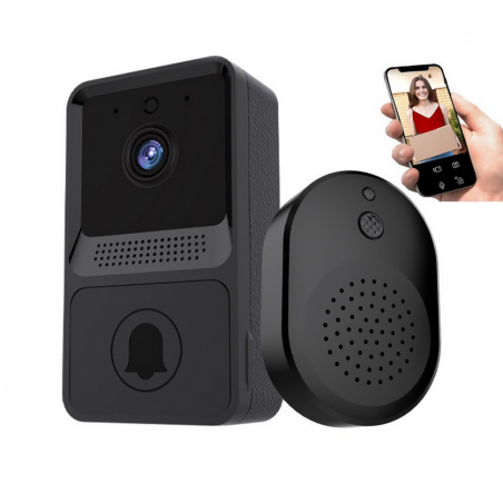 WIDEODOMOFON WIFI DZWONEK BEZPRZEWODOWY KAMERA