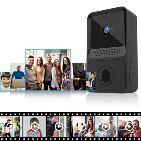 WIDEODOMOFON WIFI DZWONEK BEZPRZEWODOWY KAMERA