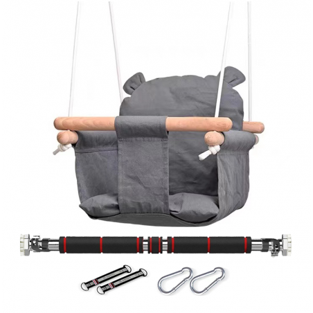 copy of HUŚTAWKA DLA DZIECI DO DOMU OGRODU MIŚ DREWNO