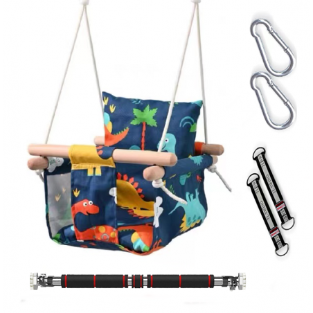 copy of HUŚTAWKA DLA DZIECI DO DOMU OGRODU MIŚ DREWNO