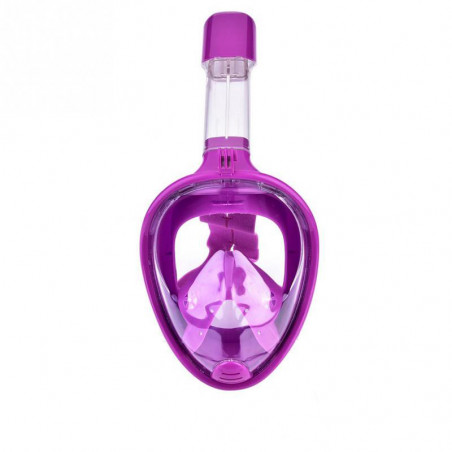 MASKA PEŁNOTWARZOWA Z RURKĄ DO NURKOWANIA S/M : Kolor - Pink
