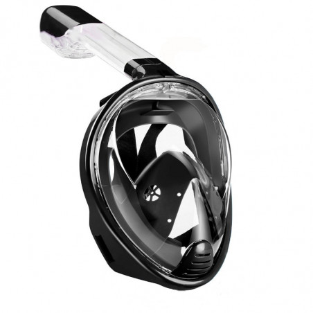MASKA PEŁNOTWARZOWA Z RURKĄ DO NURKOWANIA L/XL : Kolor - Black