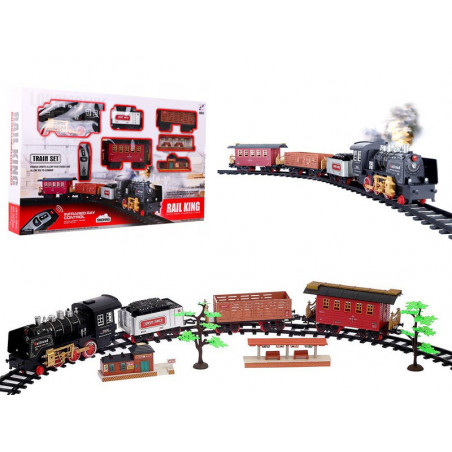 KOLEJKA ELEKTRYCZNA Z PILOTEM BEZPRZEWODOWYM 3 WAGONY