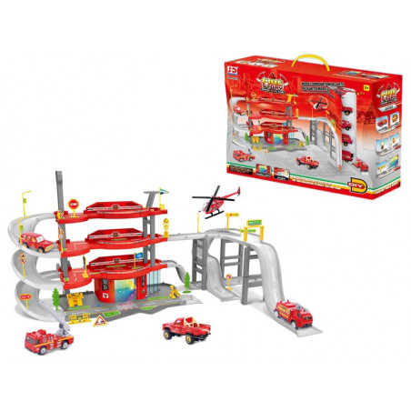 PARKING GARAŻ STRAŻ POŻARNA AUTKA HELIKOPTER