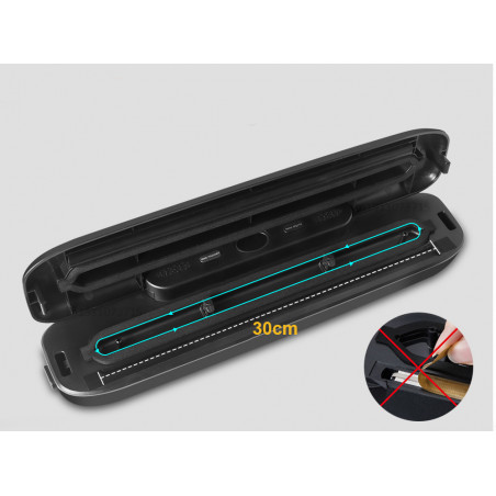 ZGRZEWARKA PRÓŻNIOWA ŻYWNOŚCI PAKOWARKA LCD CZARNA + WORKI