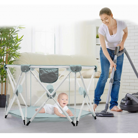 KOJEC DLA DZIECI SKŁADANY ISERE PREMIUM MATA GĄBKI TORBA