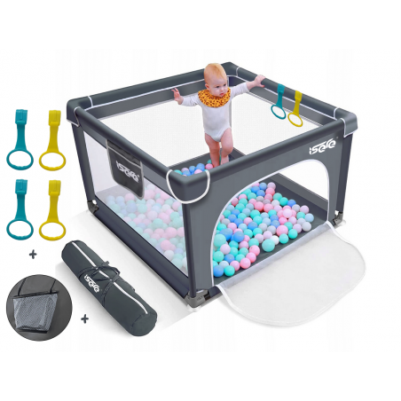 KOJEC DLA DZIECI ISERE PREMIUM 9090G SUCHY BASEN GĄBKI TORBA