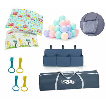 KOJEC DLA DZIECI ISERE PREMIUM 1518G + MATA PIANKOWA KULKI ORGANIZER