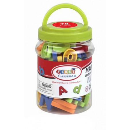 MAGNETYCZNE LITERKI W POJEMNIKU