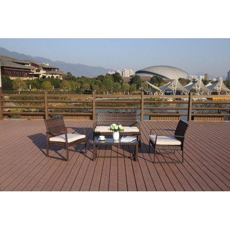 KOMPlET MEBLI OGRODOWYCH Z SOFĄ