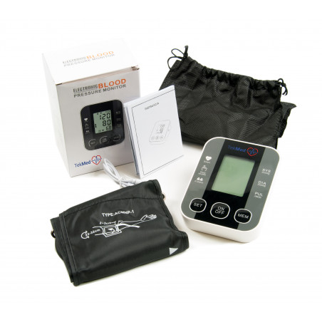 CIŚNIENIOMIERZ NARAMIENNY ARYTMIA MÓWI PO POLSKU NA BATERIĘ i USB-C + ETUI