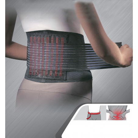 STABILIZATOR PLECÓW LĘDŹWI ORTEZA OPASKA ELASTYCZNA UCISKOWA KRĘGOSŁUPA M/L