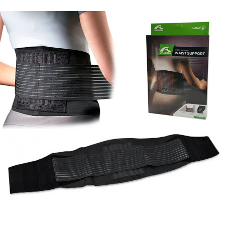 STABILIZATOR PLECÓW LĘDŹWI ORTEZA OPASKA ELASTYCZNA UCISKOWA KRĘGOSŁUPA M/L