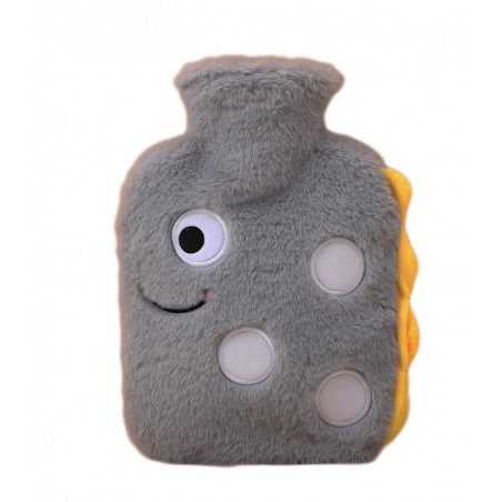 TERMOFOR DLA DZIECI DINOZAUR W POKROWCU PLUSZOWY OGRZEWACZ W SWETERKU 1L
