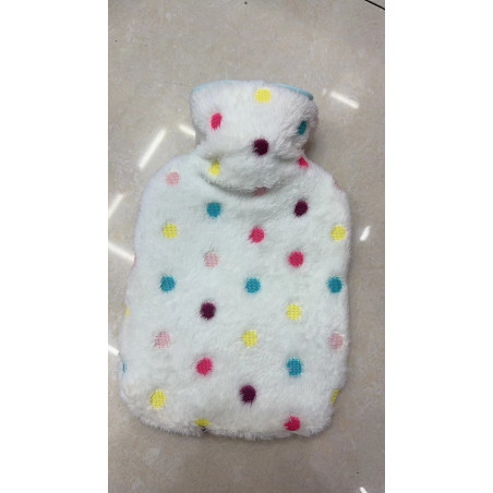 TERMOFOR NA WODĘ W POKROWCU PLUSZOWY OGRZEWACZ GUMOWY W SWETERKU 1L