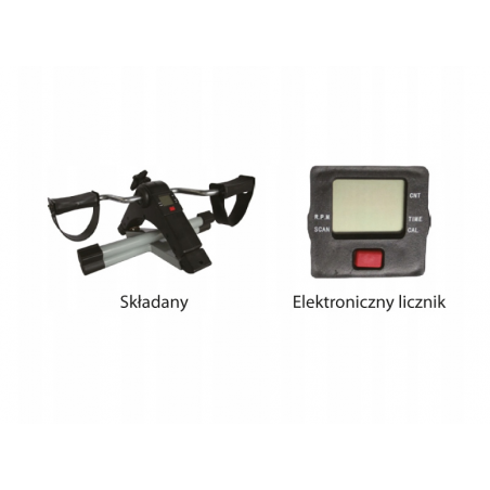 ROWEREK TRENINGOWY ROTOR REHABILITACYJNY DO ĆWICZEŃ RĄK I NÓG Z LICZNIKIEM