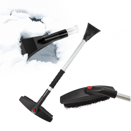 SKROBACZKA TELESKOPOWA SZCZOTKA OBROTOWA SKROBAK DO ODŚNIEŻANIA SZYBY AUTA