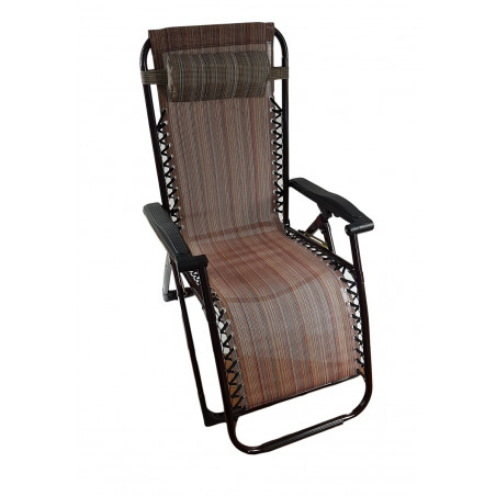 FOTEL TURYSTYCZNY SKŁADANY W PASKI