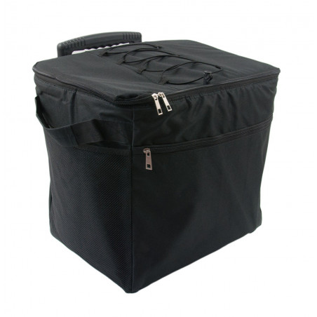 TORBA TERMICZNA ZE STELAŻEM NA KÓŁKACH : Kolor - Black