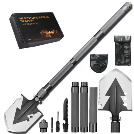 SKŁADANA SAPERKA WIELOFUNKCYJNA WOJSKOWA TURYSTYCZNA TAKTYCZNA MULTITOOL