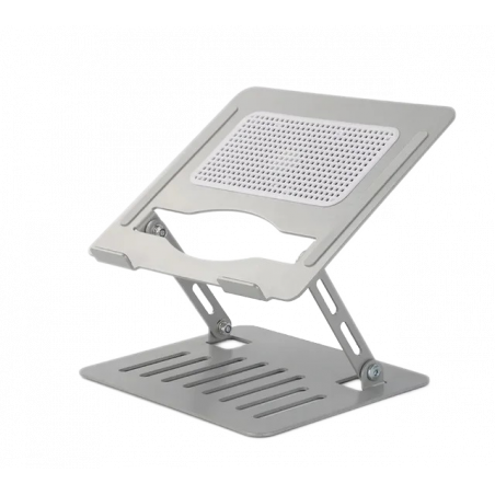 PODSTAWKA POD LAPTOPA SKŁADANA REGULOWANA ALUMINIOWA STOJAK Z CHŁODZENIEM SREBRNY