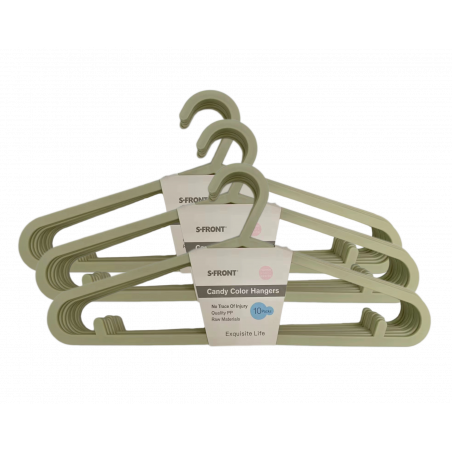 WIESZAKI UBRANIOWE NA UBRANIA Z TWORZYWA CIENKIE SLIM Z UCHWYTAMI 30x