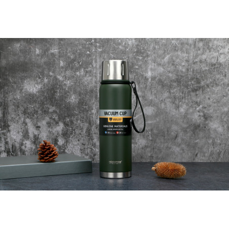 TERMOS TURYSTYCZNY 750ml STAL 316 PREMIUM KUBEK AUTOMATYCZNY KOREK