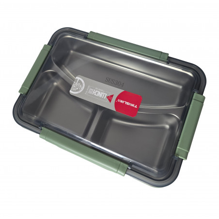 LUNCH BOX ŚNIADANIOWY PREMIUM OBIADOWY POJEMNIK 880ml STAL NIERDZEWNA